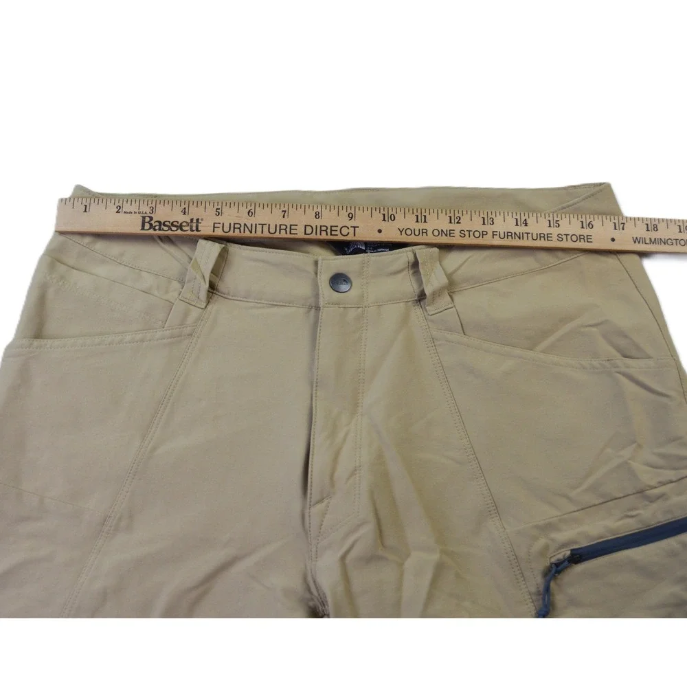 The North Face Mens Paramount Peak II Hiking Shorts Khaki Tan Size 34 Regular
